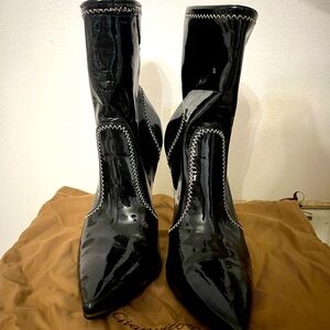 Gianvito Rossi Patent Leather Booties